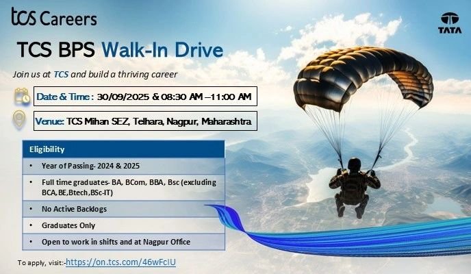 TCS BPS is Hiring Freshers