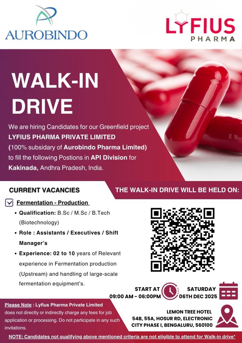 pharma Jobs in Kakinada