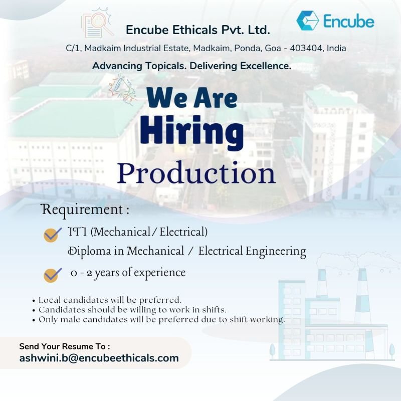 Production Department Jobs