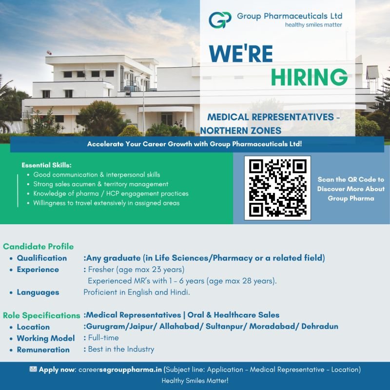 Medical Representatives Jobs 2025