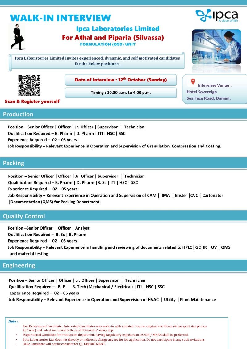 Pharma formulation jobs