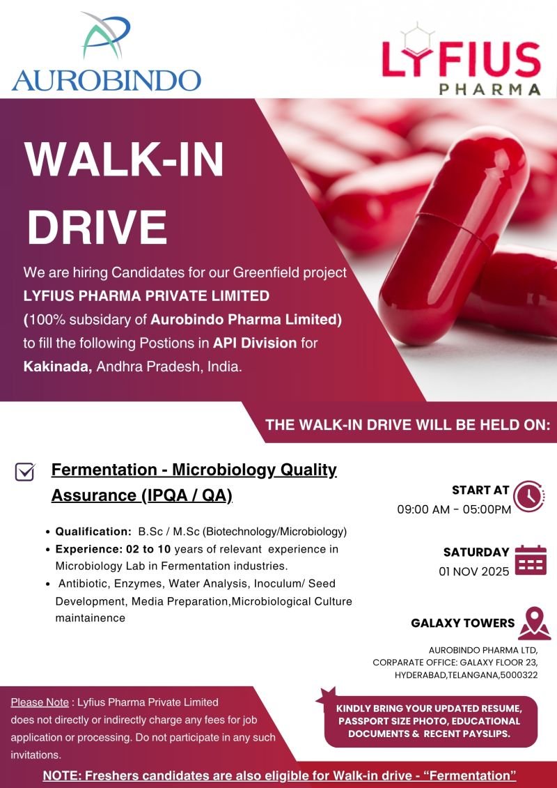 pharma jobs in kakinada