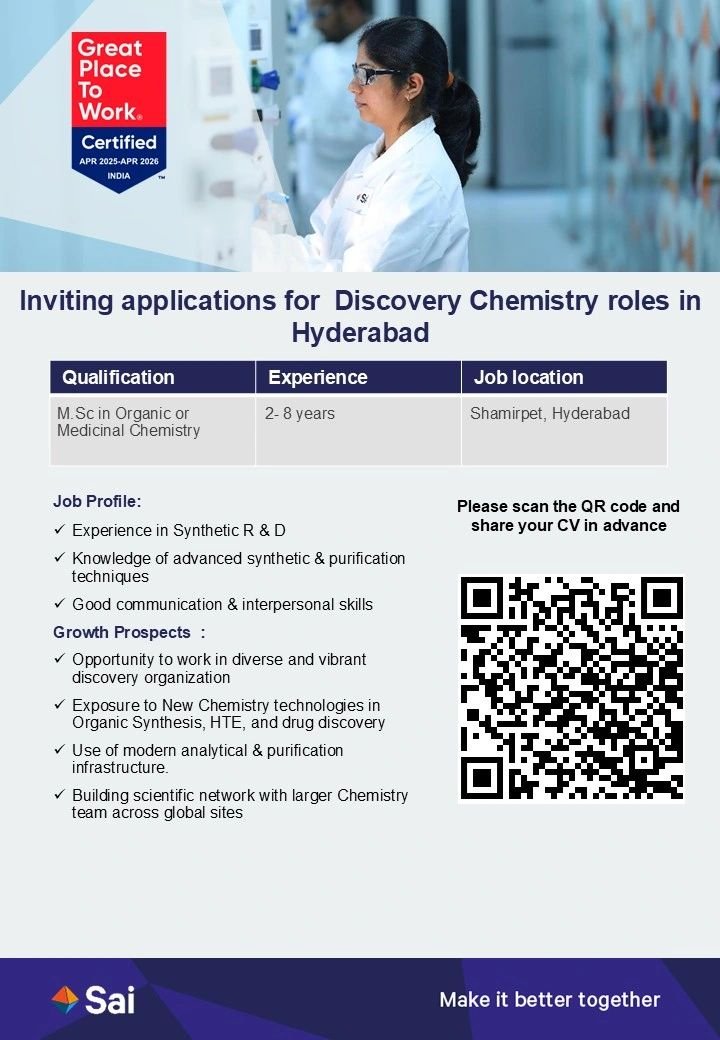 Sai Life Sciences Walk-in 2025