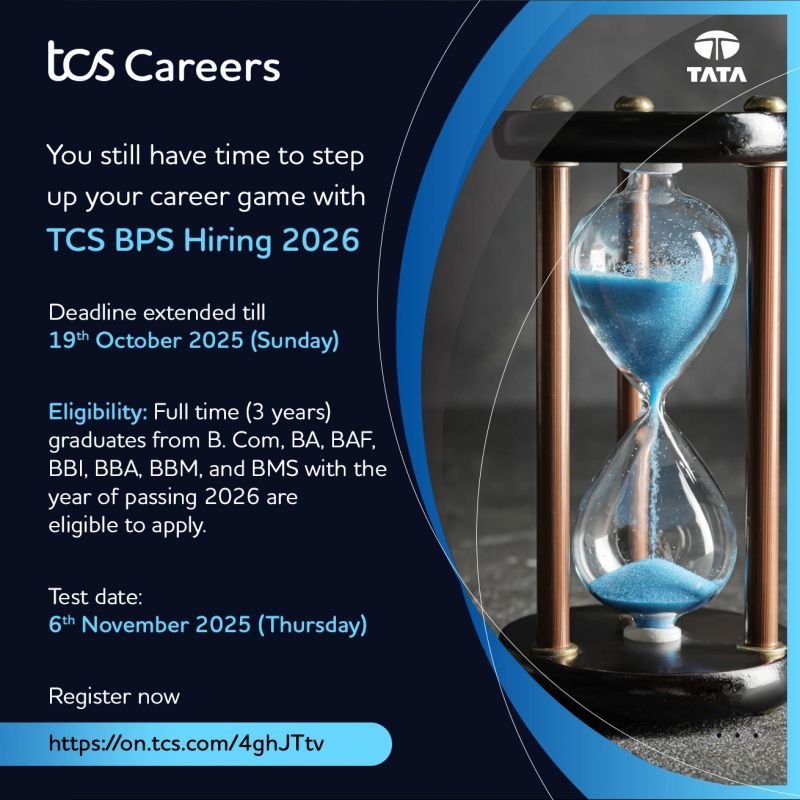 TCS BPS Hiring 2026 for Freshers