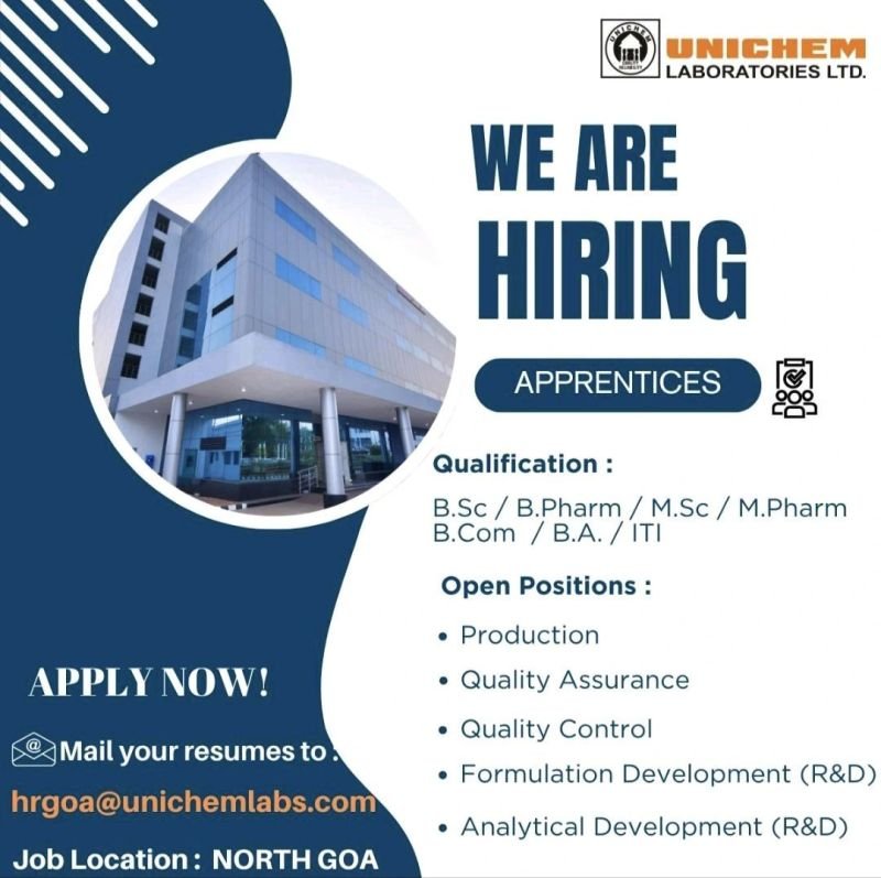 Pharma Jobs in Goa 2025