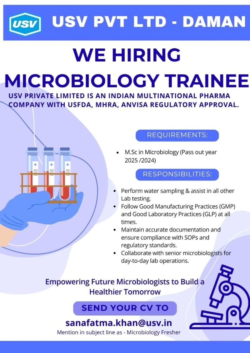 Microbiology trainee jobs