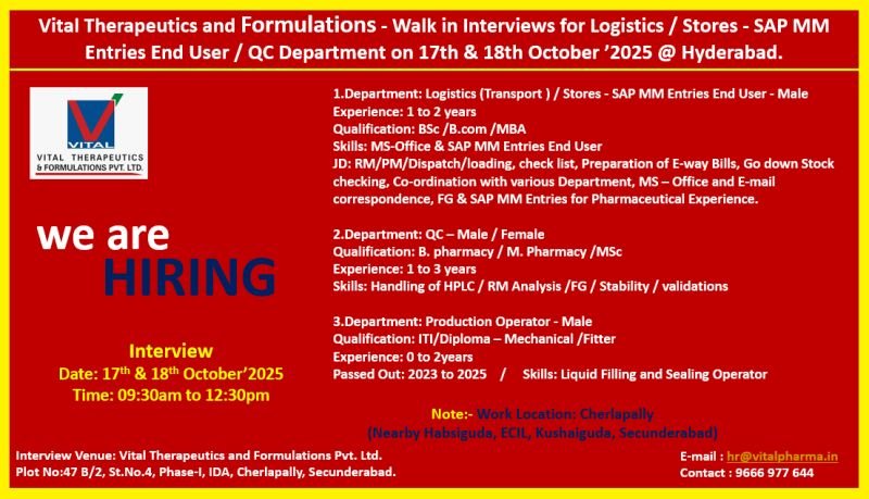 Logistics and Warehouse Jobs