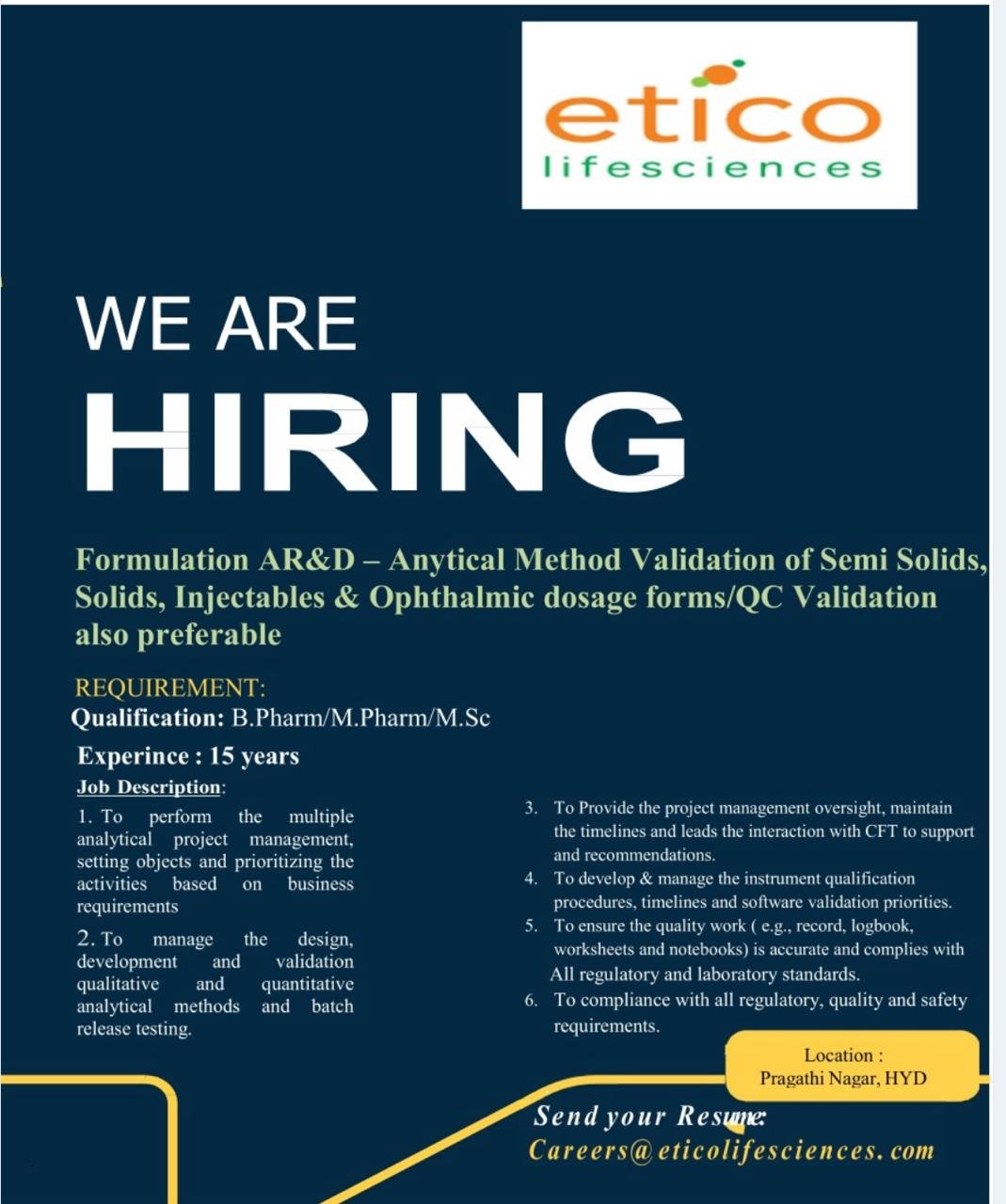 life sciences careers