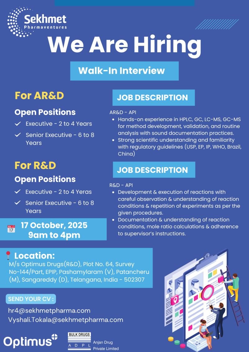 R&D and AR&D Jobs in Telangana