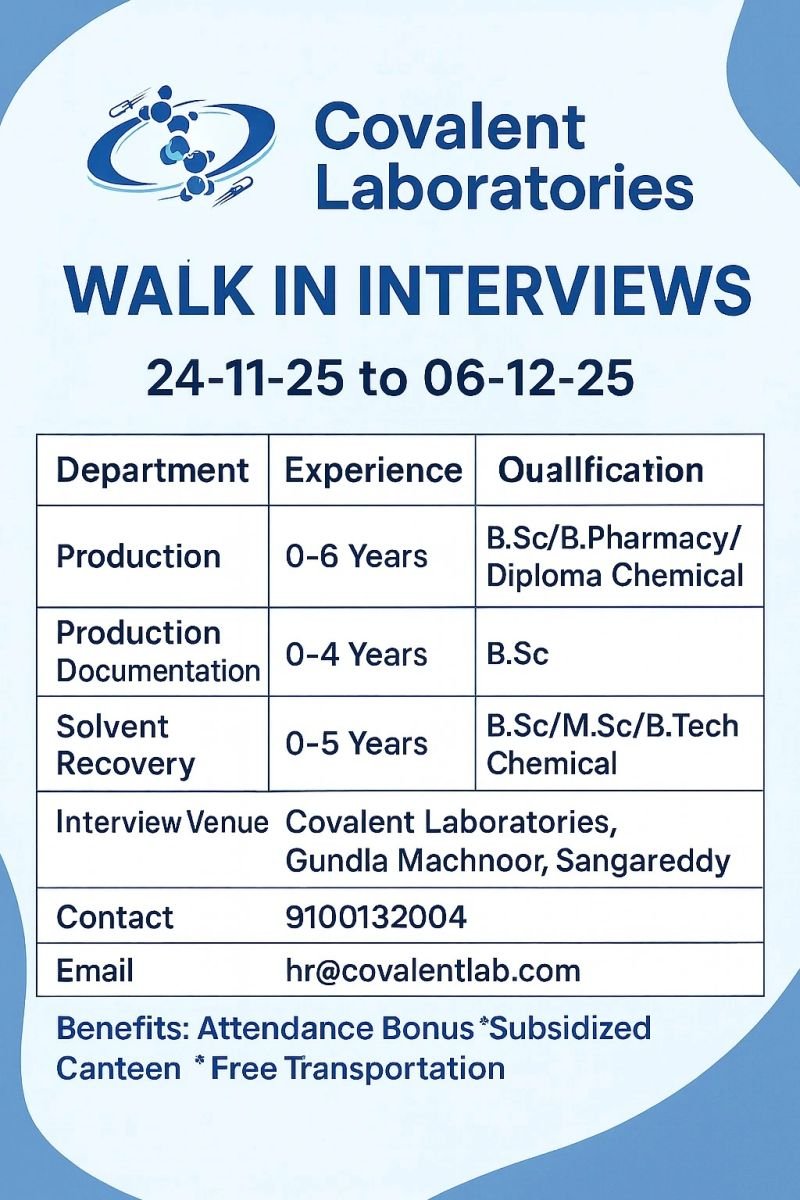 Covalent Laboratories Jobs 2025