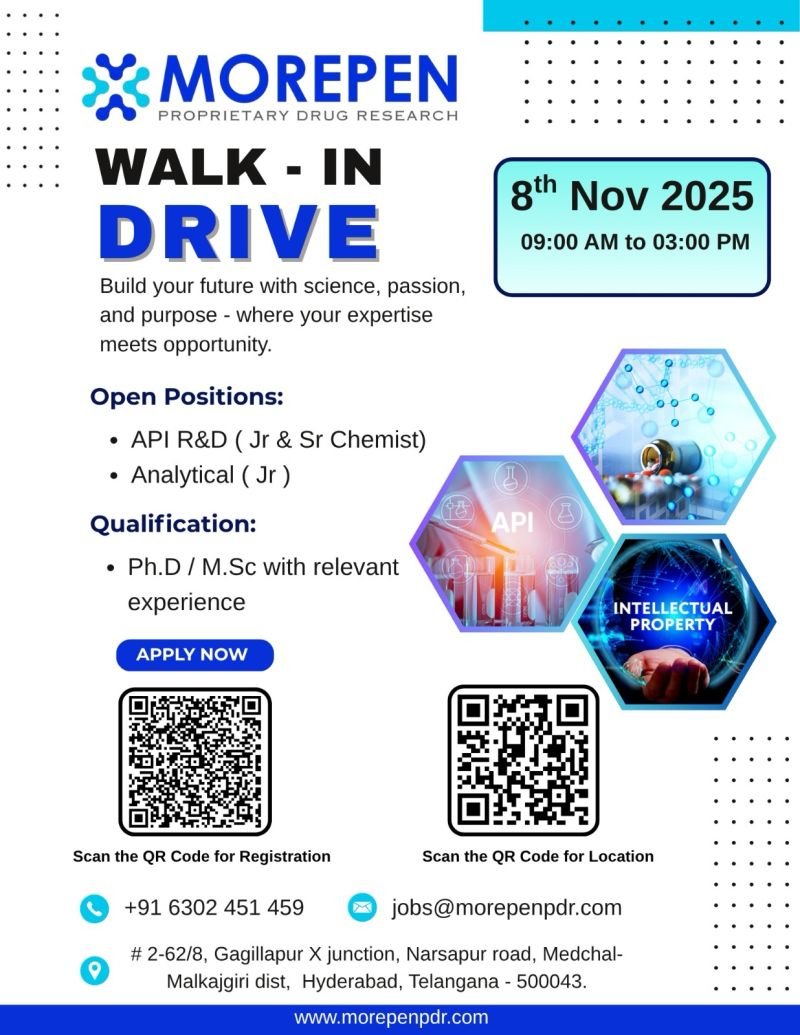 Morepen Laboratories Jobs in Hyderabad