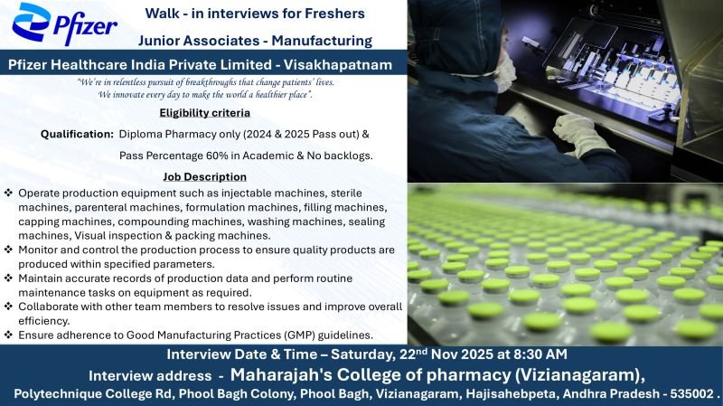 Pfizer Health Care Jobs 2025