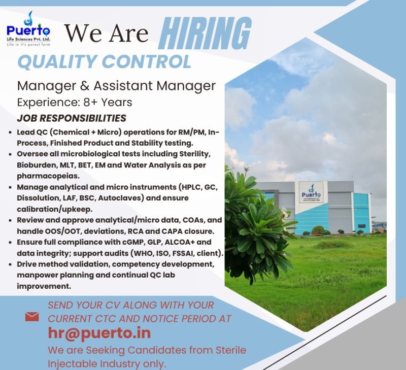 Puerto LifeSciences Jobs 2025