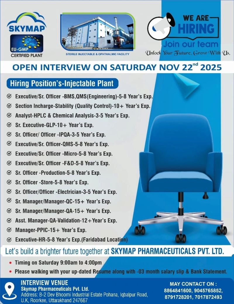 Skymap Pharmaceuticals Jobs 2025