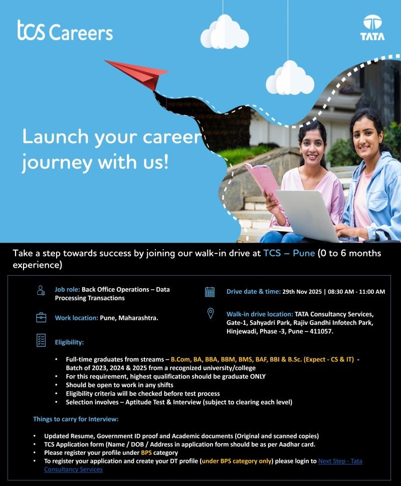 TCS careers Jobs 2025