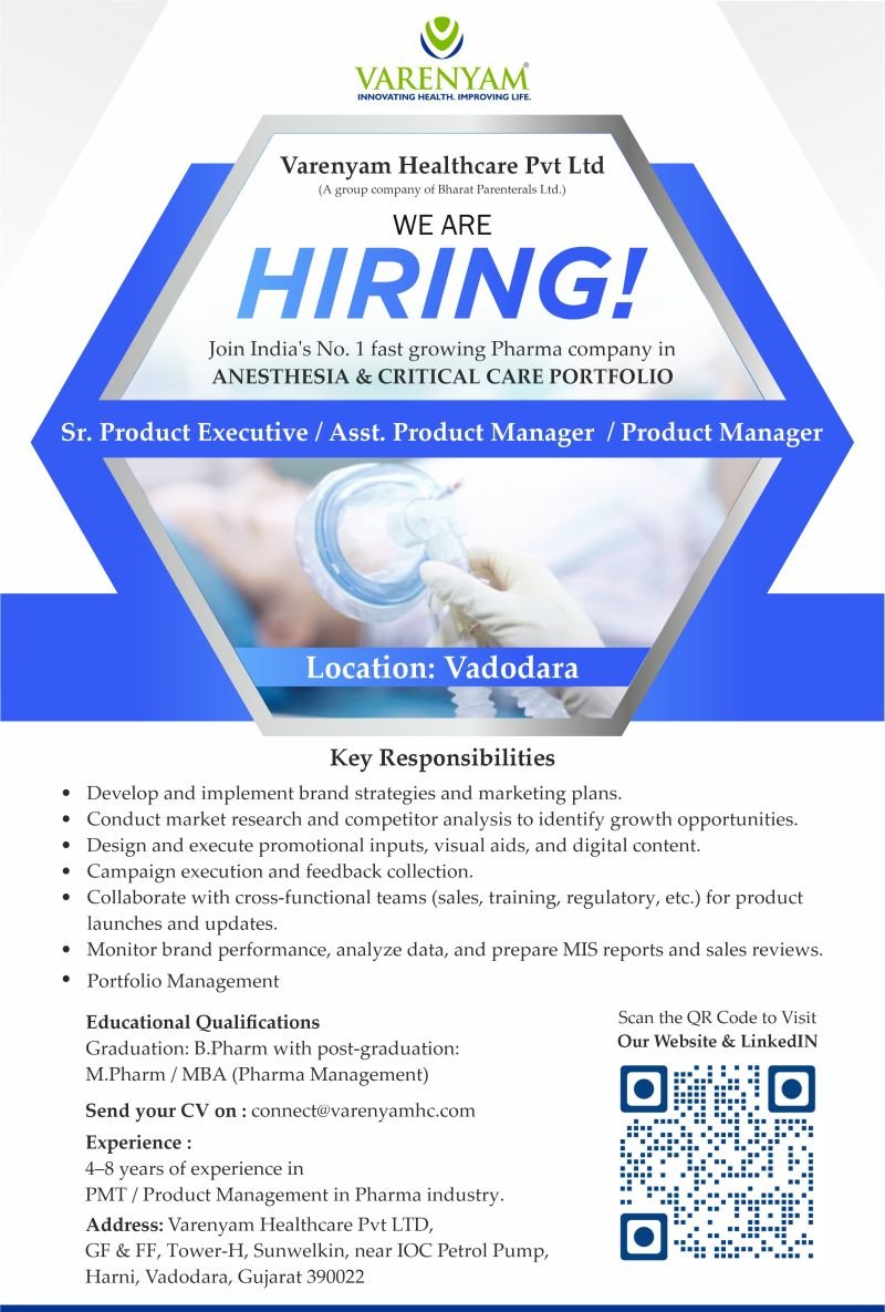 Varenyam Healthcare Pvt Ltd Jobs 2025